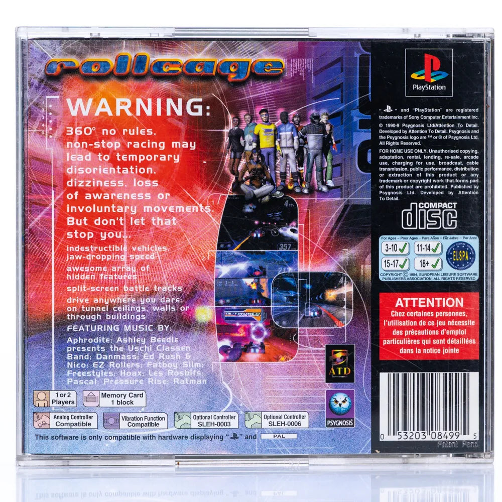 Rollcage - PS1 spill - Retrospillkongen