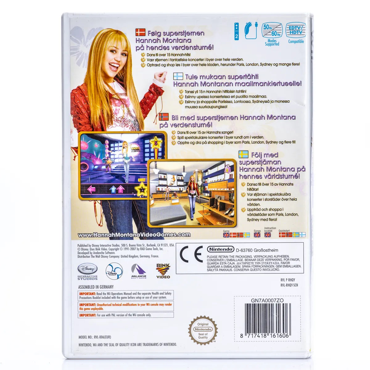 Hannah Montana Spotlight World Tour - Wii Spill - Retrospillkongen