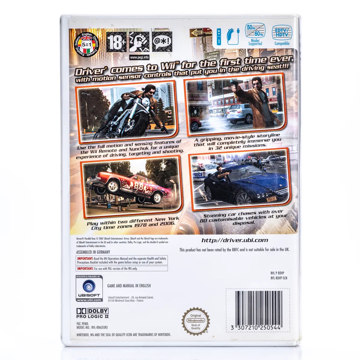 Driver Parallel Lines - Wii Spill - Retrospillkongen
