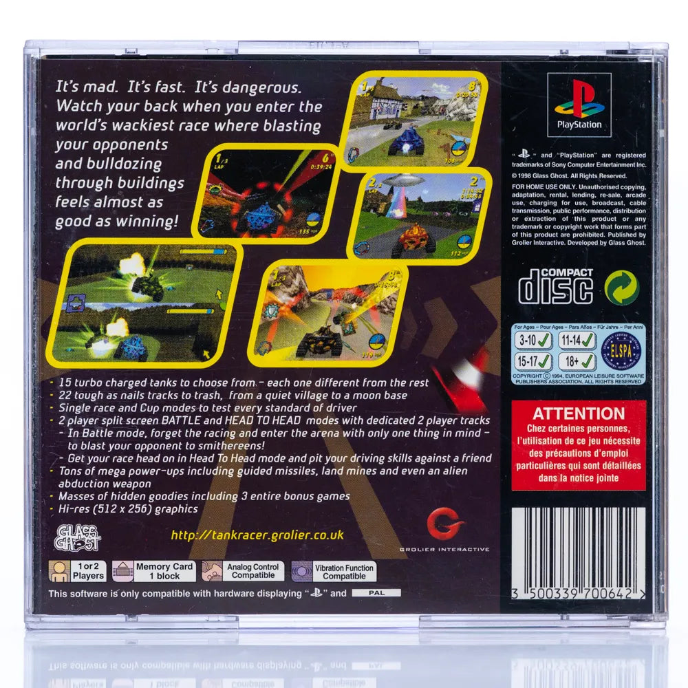 Tank Racer - PS1 spill - Retrospillkongen
