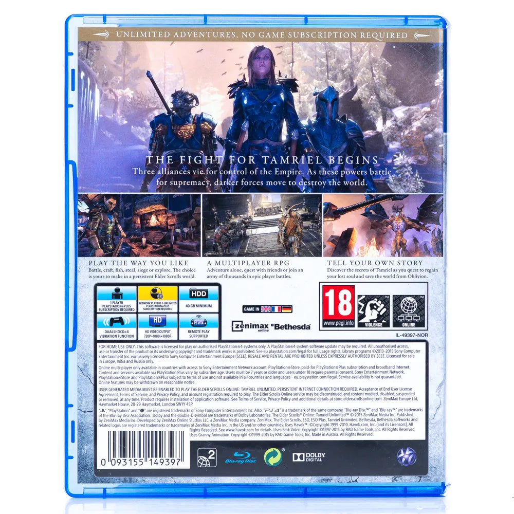 The Elder Scrolls Online - PS4 spill - Retrospillkongen