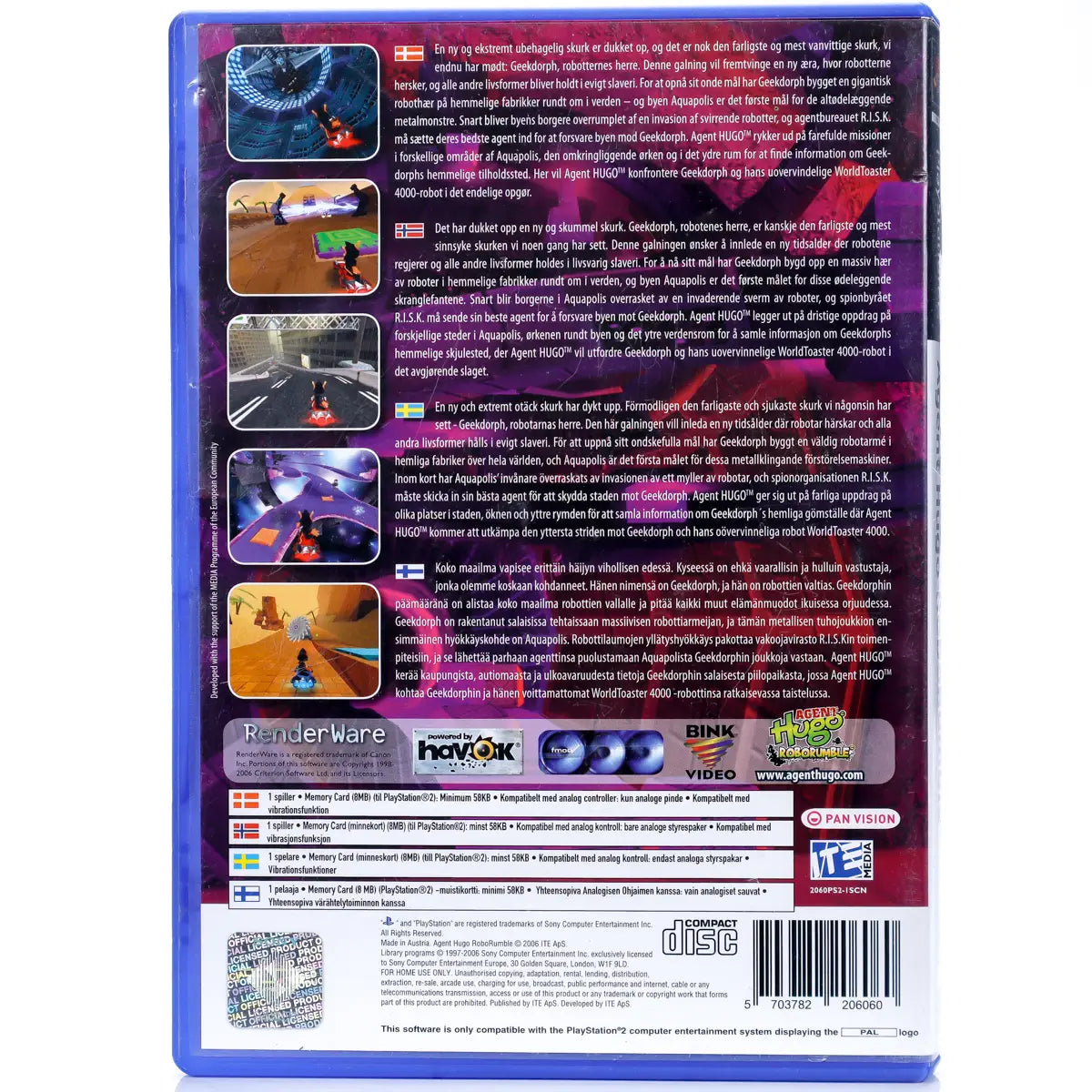 Agent Hugo: Roborumble - PS2 Spill - Retrospillkongen