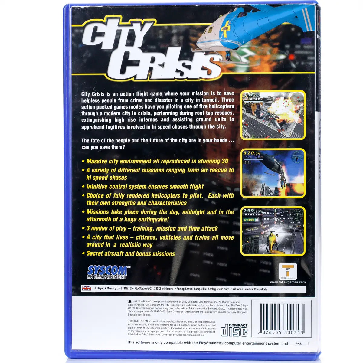 City Crisis - PS2 spill - Retrospillkongen
