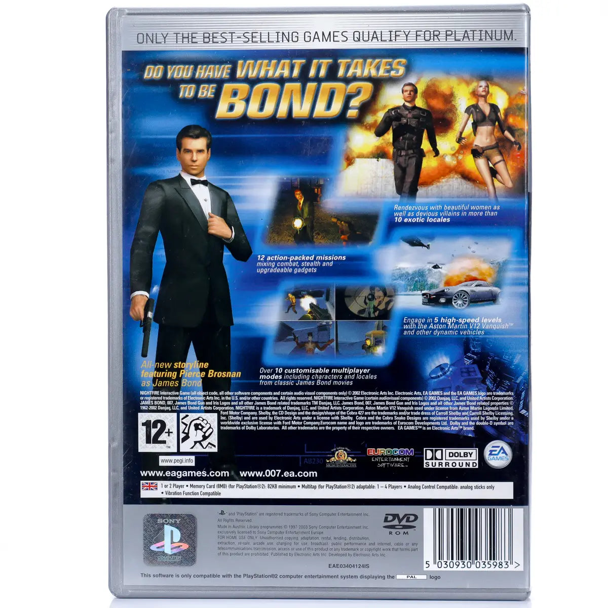 007: Nightfire - PS2 Spill - Retrospillkongen