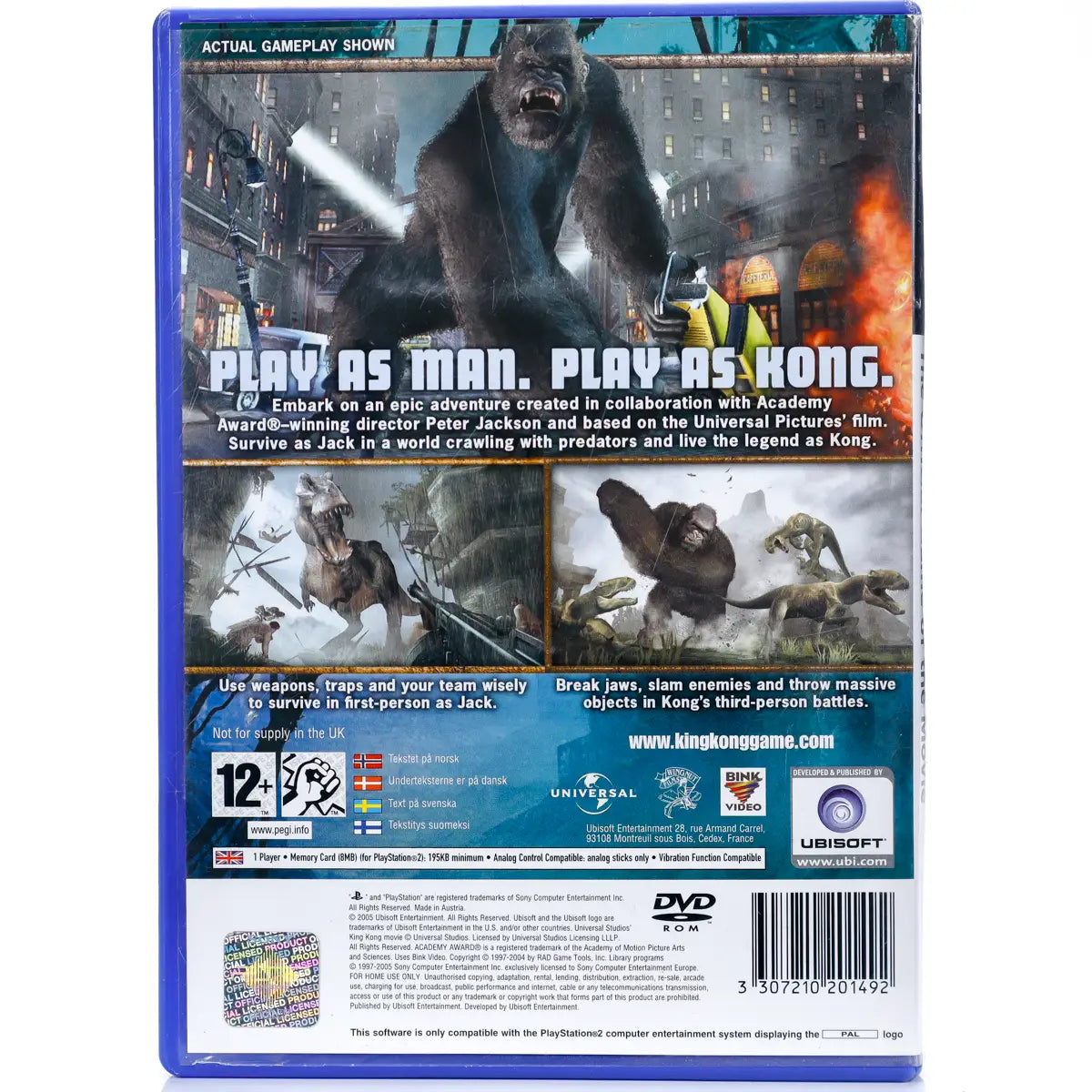 Peter Jackson's King Kong - PS2 spill - Retrospillkongen