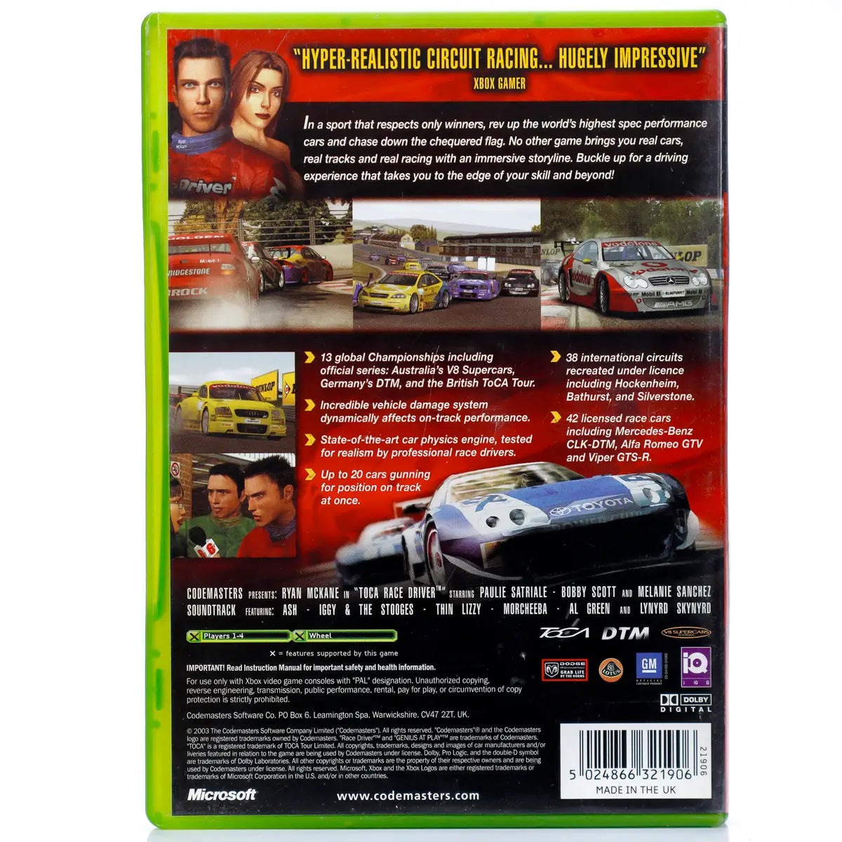 TOCA Race Driver - Xbox spill - Retrospillkongen