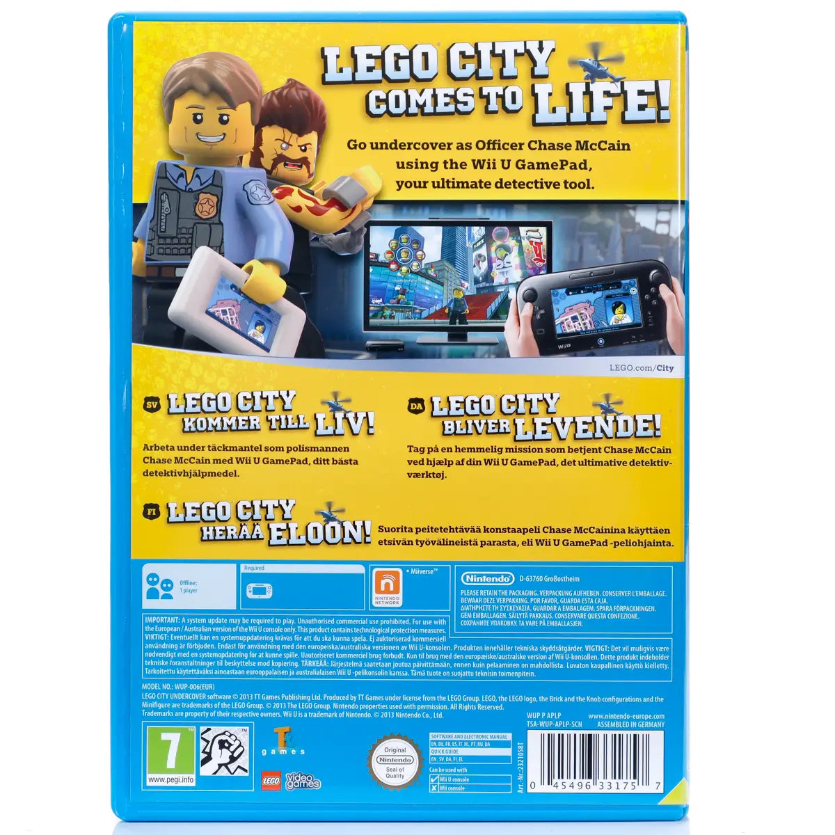 LEGO City: Undercover - Wii U spill - Retrospillkongen