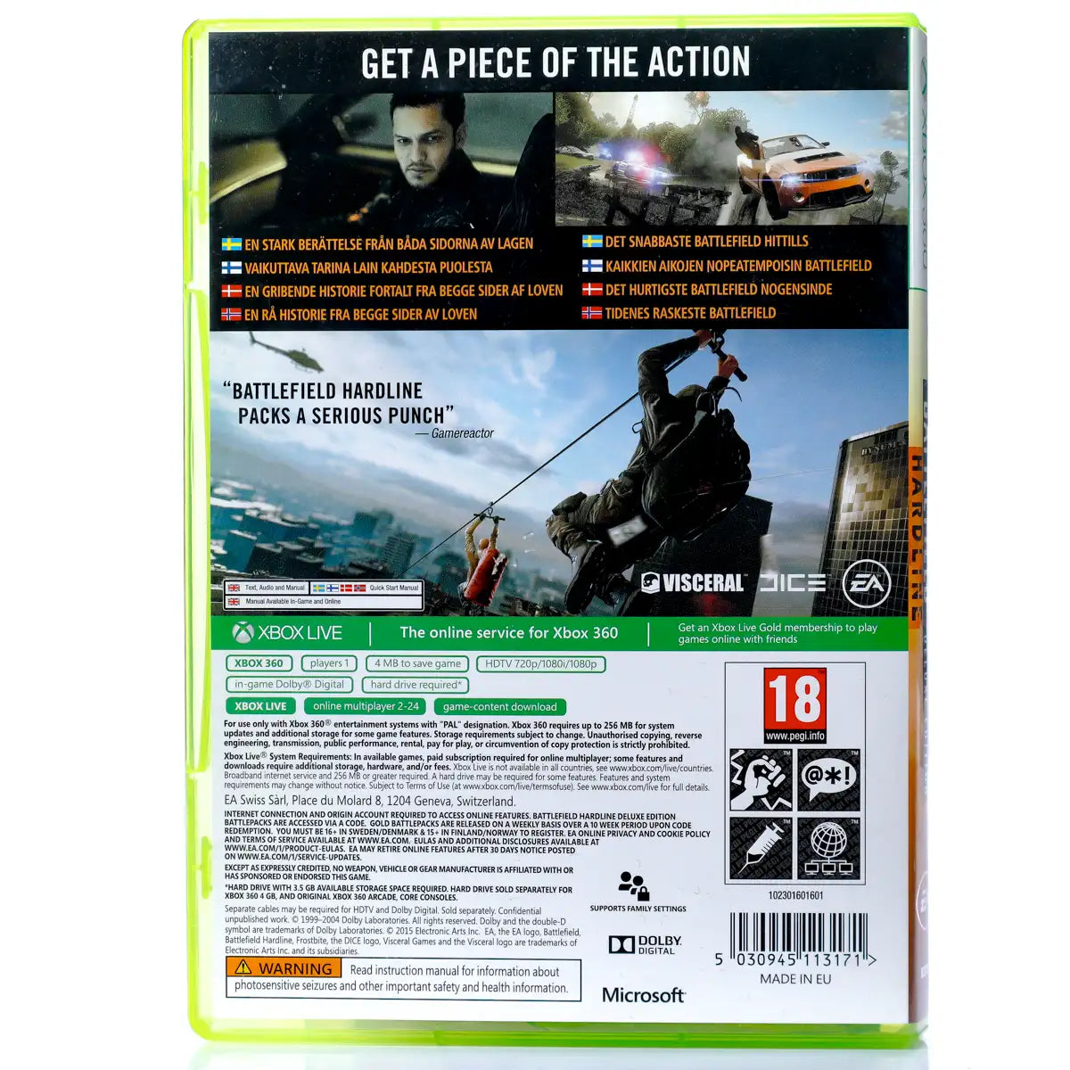 Battlefield: Hardline - Xbox 360 spill - Retrospillkongen