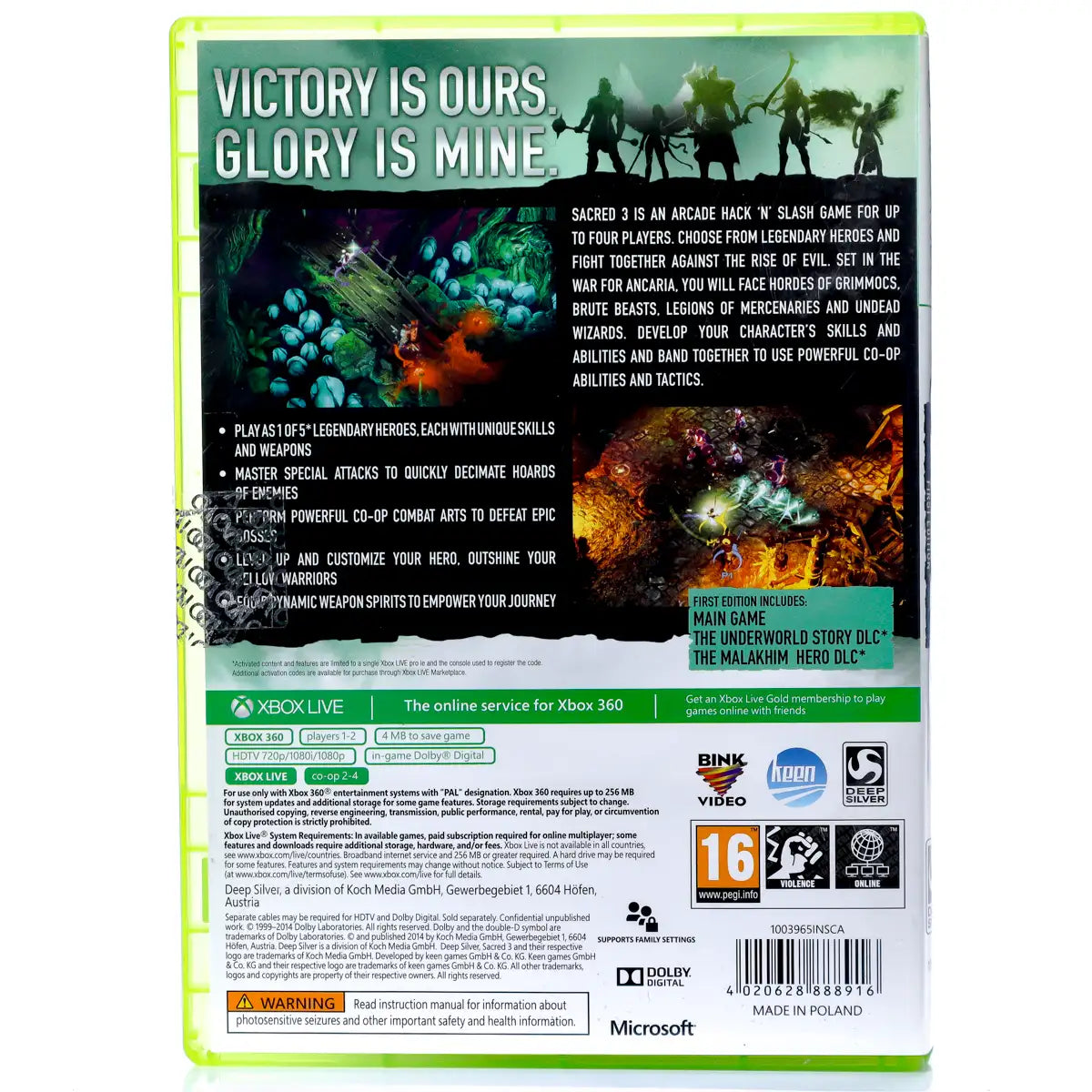 Sacred 3: First Edition - Xbox 360 spill - Retrospillkongen