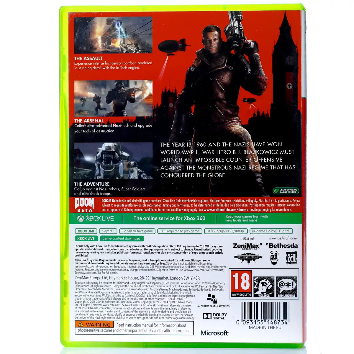 Wolfenstein: The New Order - Xbox 360 spill - Retrospillkongen