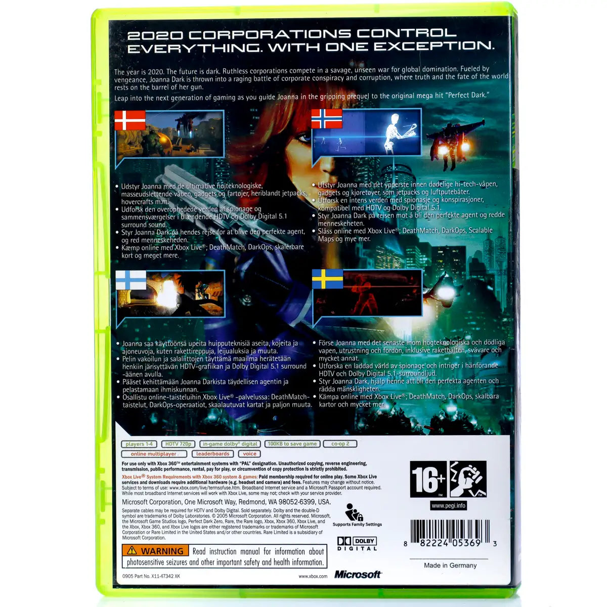 Perfect Dark Zero - Xbox 360 spill - Retrospillkongen