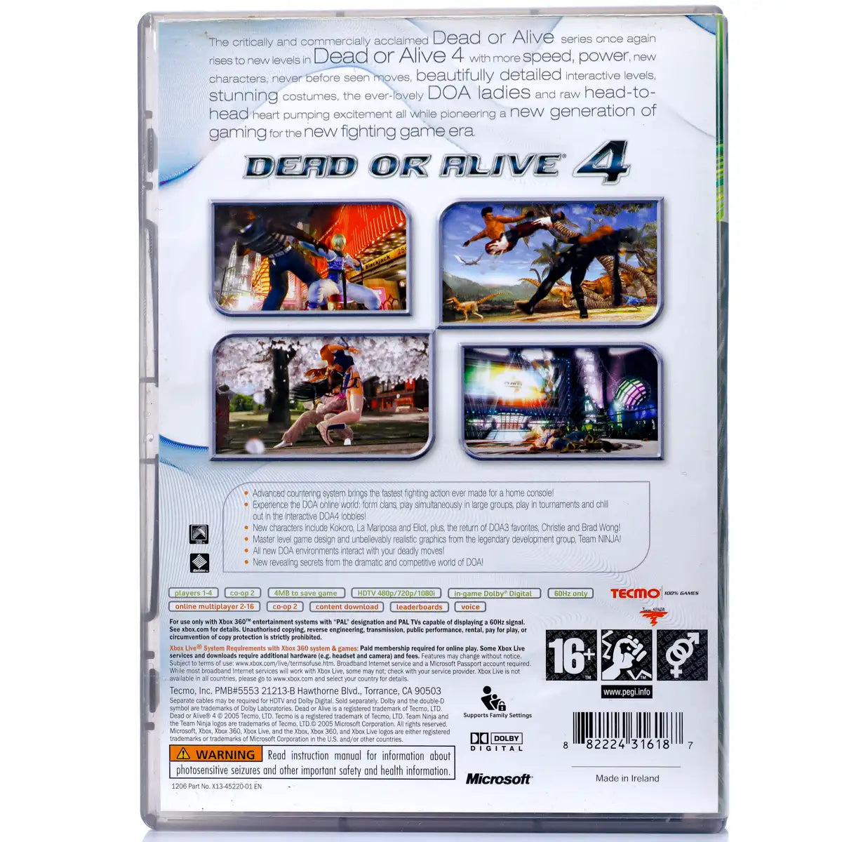 Dead or Alive 4 - Xbox 360 spill - Retrospillkongen