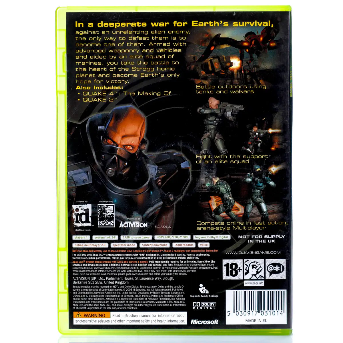 Quake 4 - Xbox 360 spill - Retrospillkongen