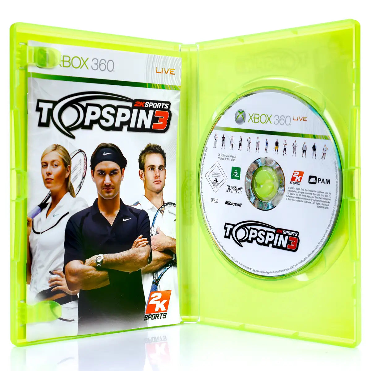 Top Spin 3 - Xbox 360 spill - Retrospillkongen