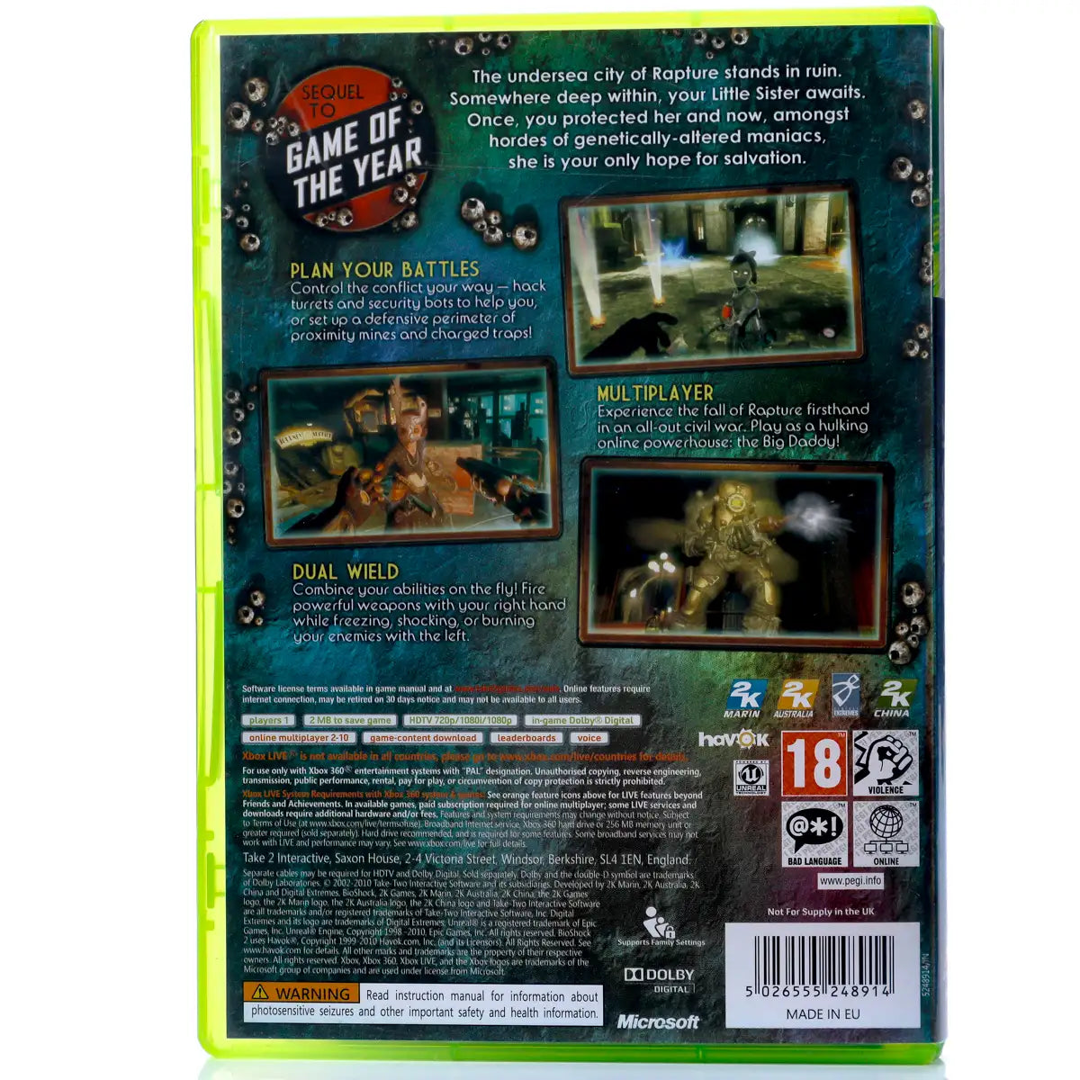 BioShock 2 - Xbox 360 spill - Retrospillkongen