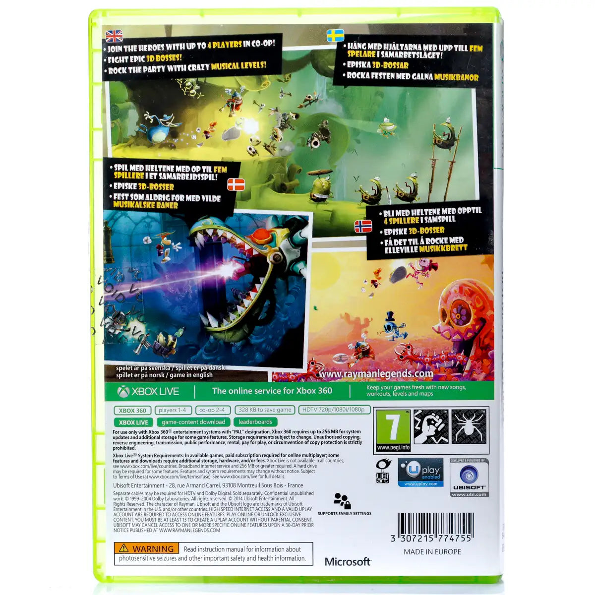 Rayman Legends - Xbox 360 spill - Retrospillkongen