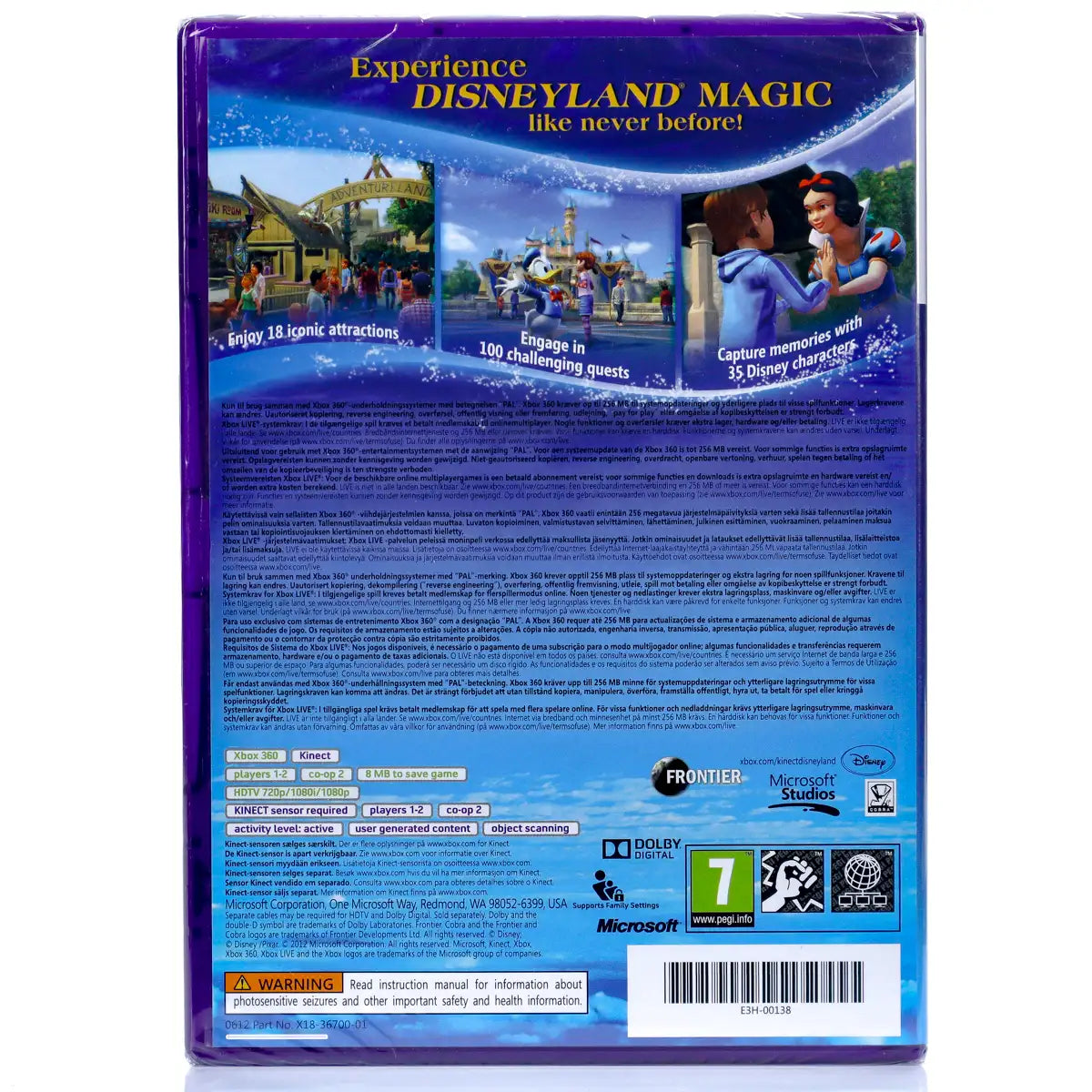 Kinect: Disneyland Adventures - Xbox 360 spill (Forseglet) - Retrospillkongen