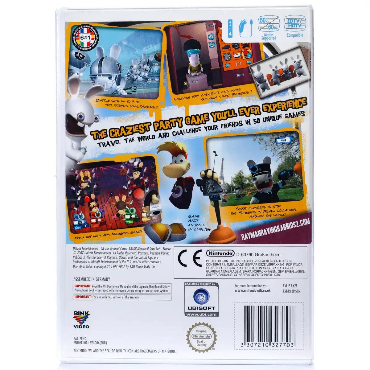 Rayman: Raving Rabbids 2 - Wii spill - Retrospillkongen