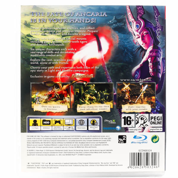 Sacred 2: Fallen Angel - PS3 spill - Retrospillkongen