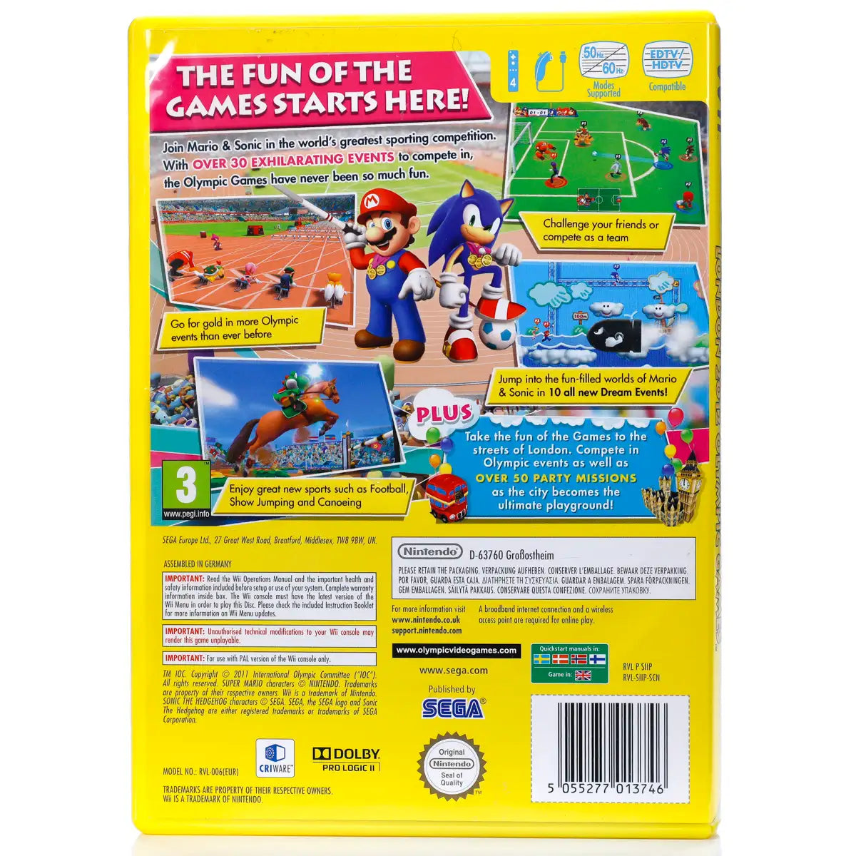 Mario & Sonic At the London 2012 Olympic Games - Wii spill - Retrospillkongen