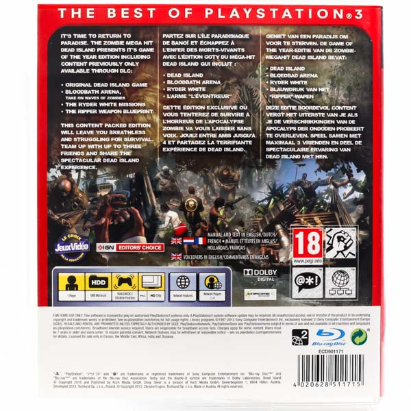 Dead Island: Game of the Year Edition - PS3 spill - Retrospillkongen