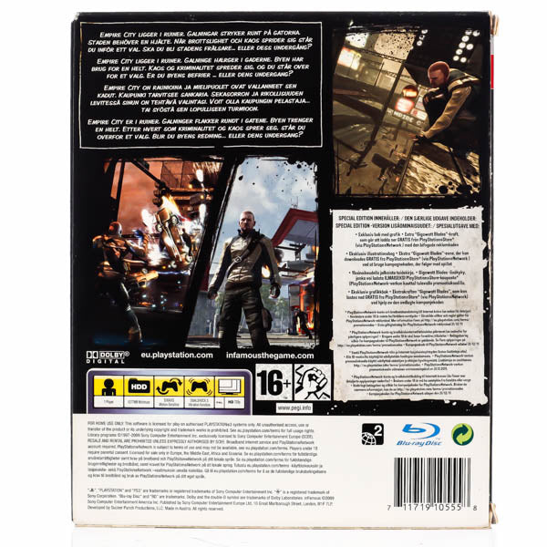 inFAMOUS (Special Edition) - PS3 spill - Retrospillkongen