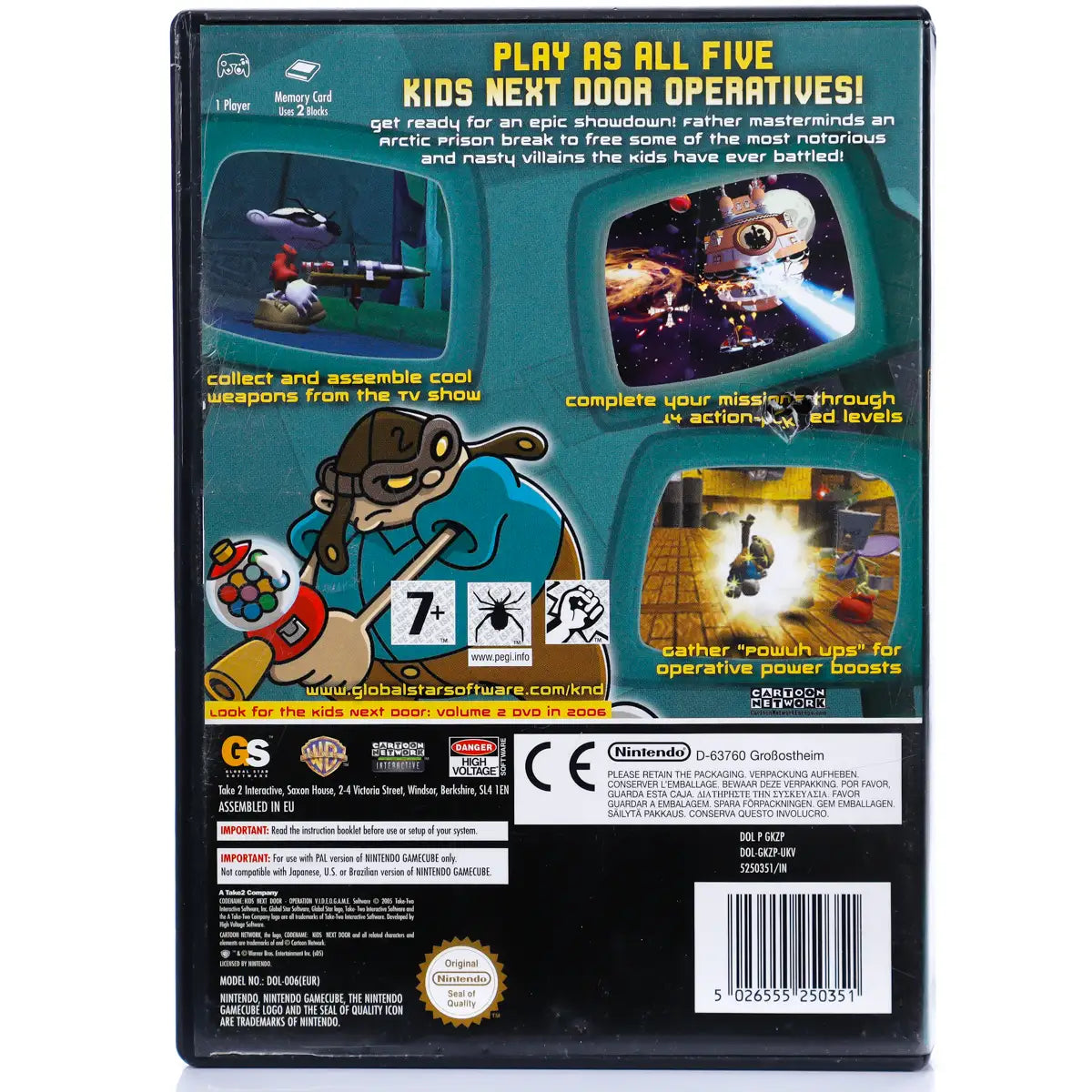 Codename: Kids Next Door - Operation: V.I.D.E.O.G.A.M.E. - Gamecube spill - Retrospillkongen