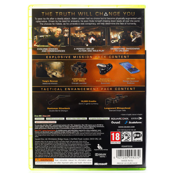 Deus Ex: Human Revolution - Xbox 360 spill - Retrospillkongen
