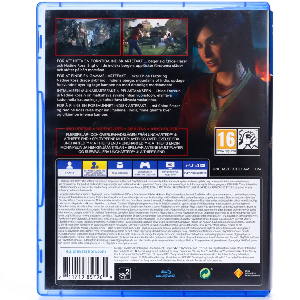 Uncharted the Lost Legacy - PS4 spill - Retrospillkongen