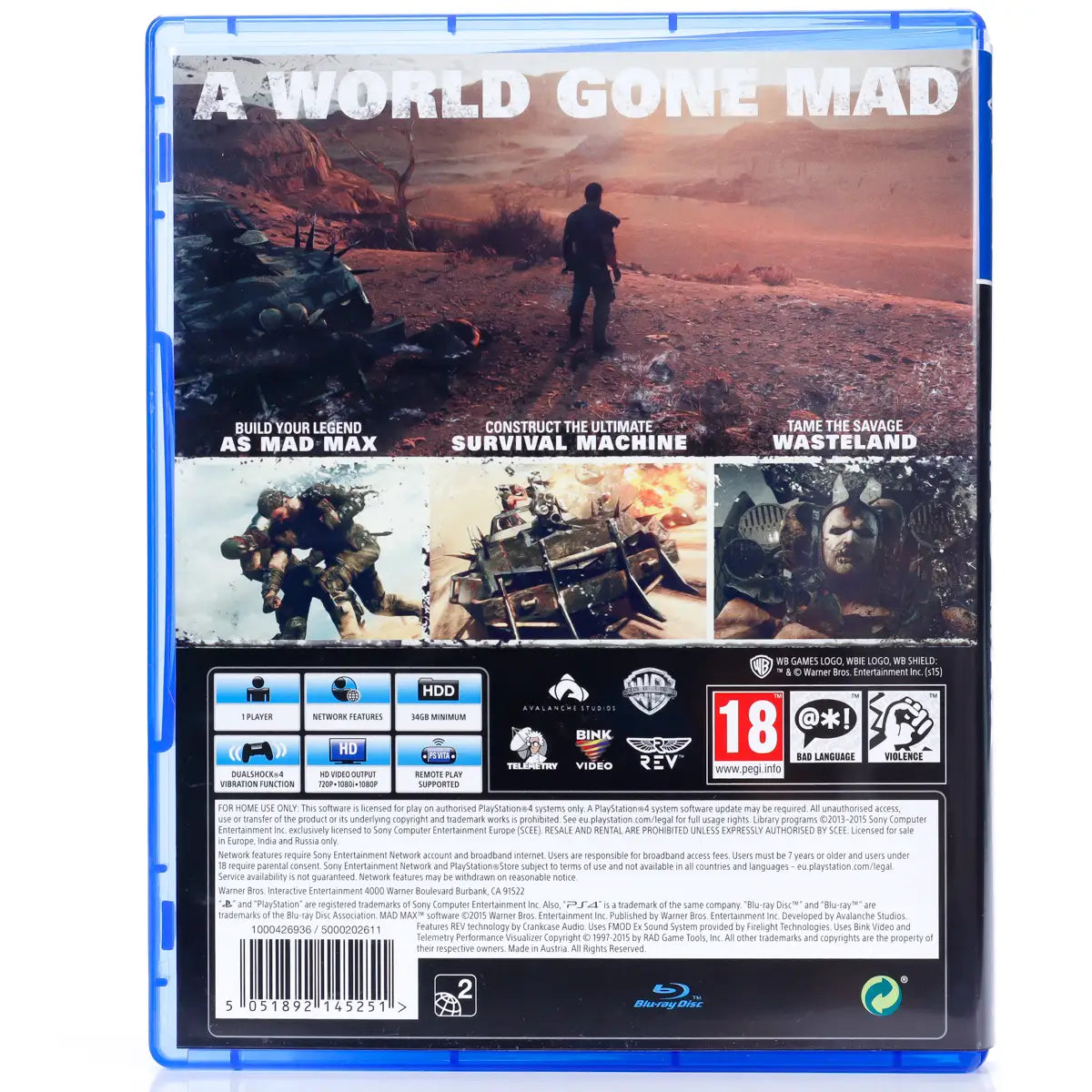 Mad Max - PS4 spill - Retrospillkongen