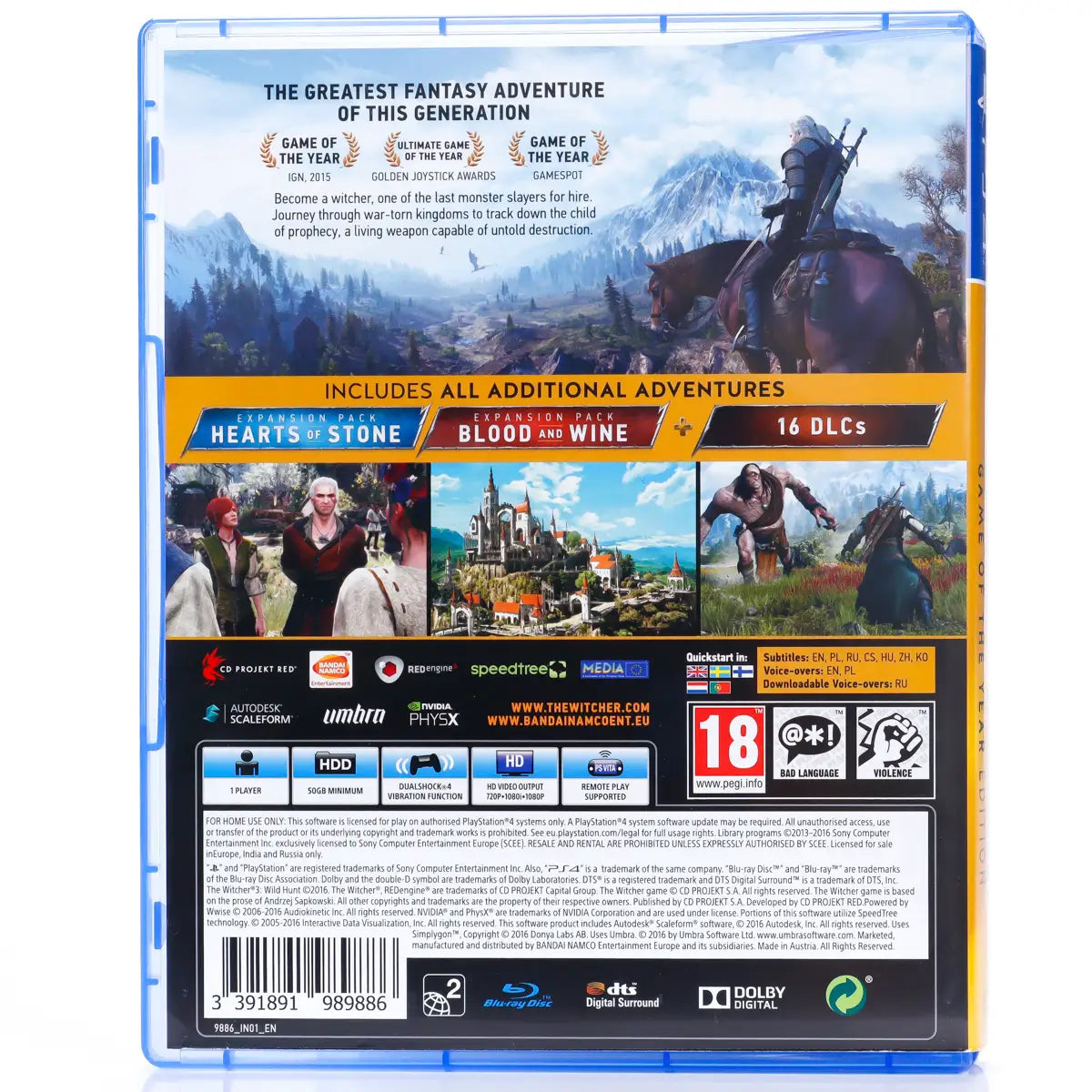 The Witcher 3: Wild Hunt - PS4 spill - Retrospillkongen