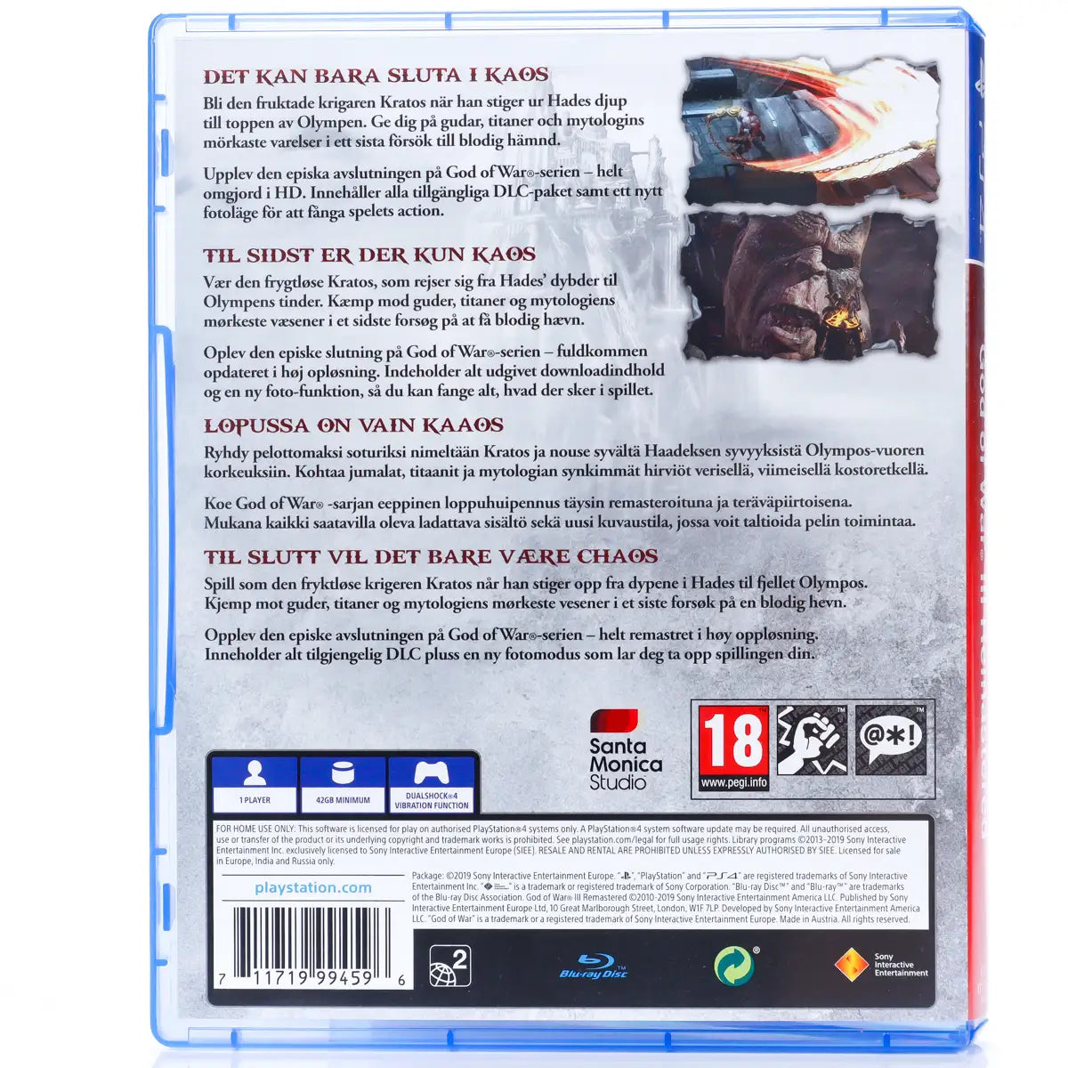 God of War III Remastered - PS4 spill - Retrospillkongen