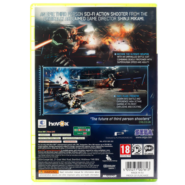 Vanquish - Xbox 360 spill - Retrospillkongen
