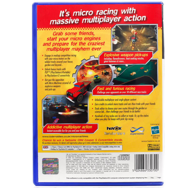 Micro Machines V4 - PS2 Spill - Retrospillkongen