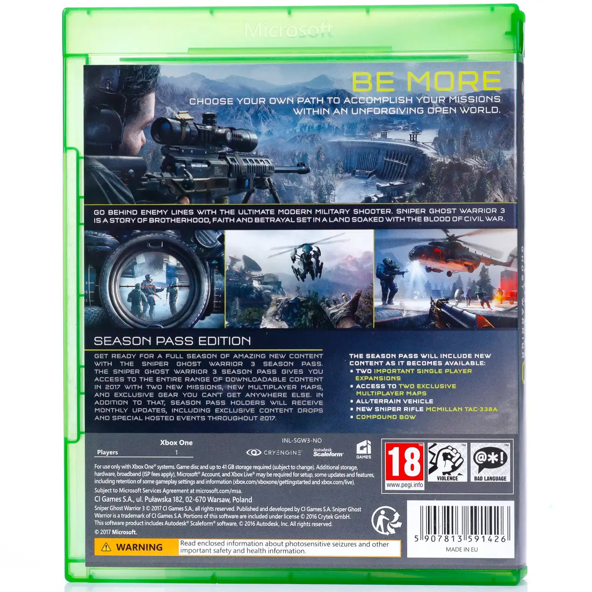 Sniper Ghost Warrior 3 - Xbox One Spill - Retrospillkongen