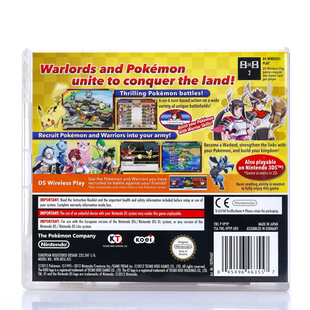 Pokémon Conquest - Nintendo DS spill - Retrospillkongen