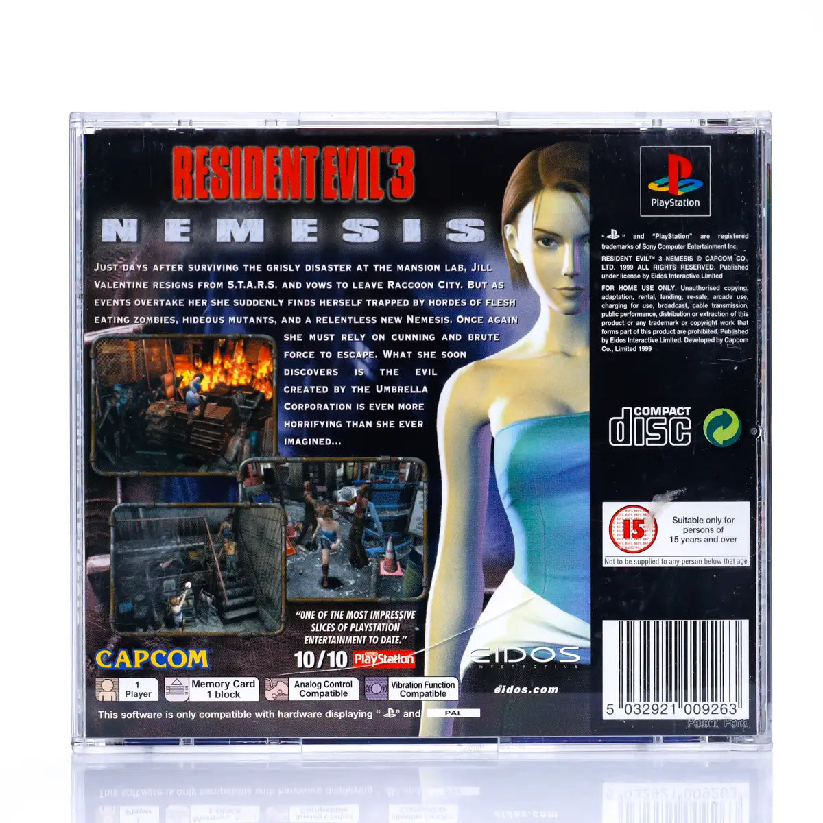 Resident Evil 3: Nemesis - PS1 spill - Retrospillkongen