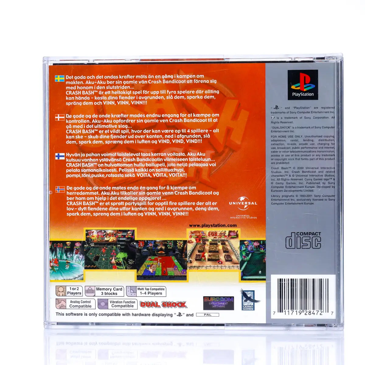 Crash Bash - PS1 spill - Retrospillkongen