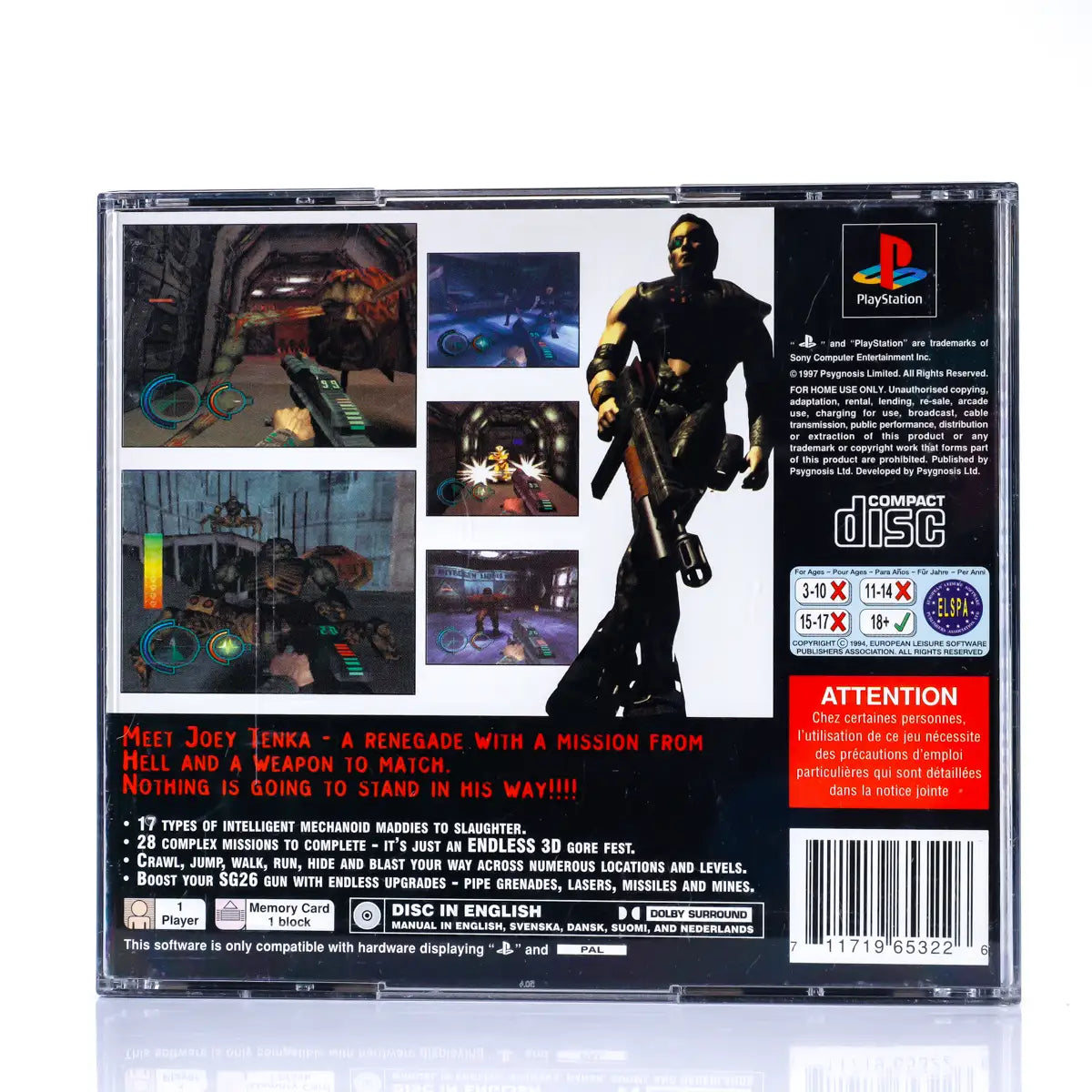 Lifeforce Tenka - PS1 spill - Retrospillkongen
