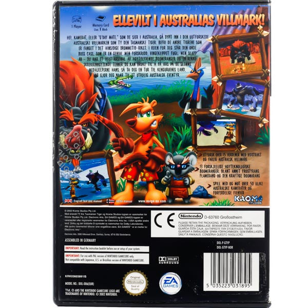 Ty the Tasmanian Tiger - Gamecube spill - Retrospillkongen