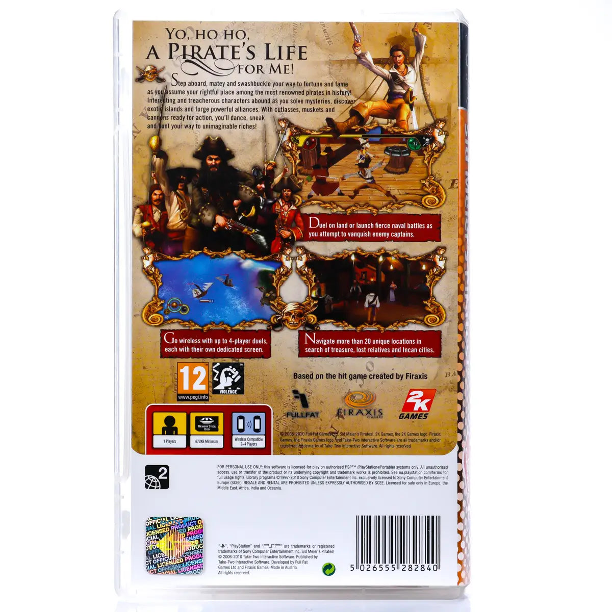 Sid Meier's Pirates! - PSP spill - Retrospillkongen