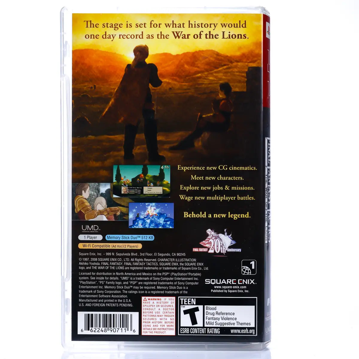 Final Fantasy Tactics: The War of the Lions - PSP spill (NTSC, regionfri) - Retrospillkongen