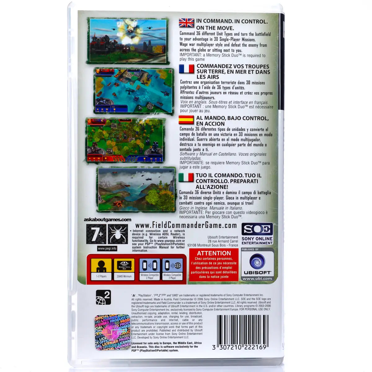 Field Commander - PSP spill - Retrospillkongen