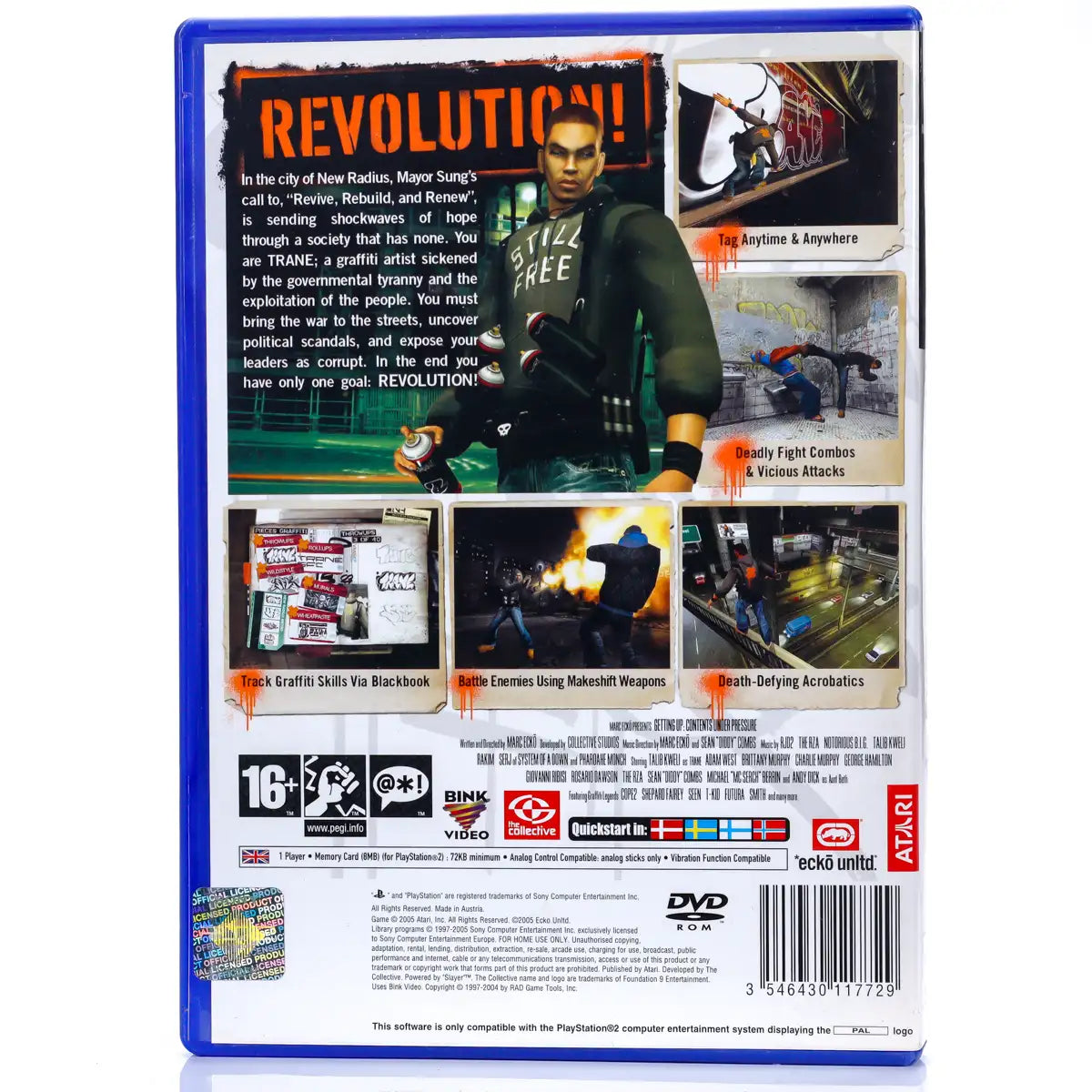 Marc Ecko's Getting Up: Contents Under Pressure - PS2 spill - Retrospillkongen