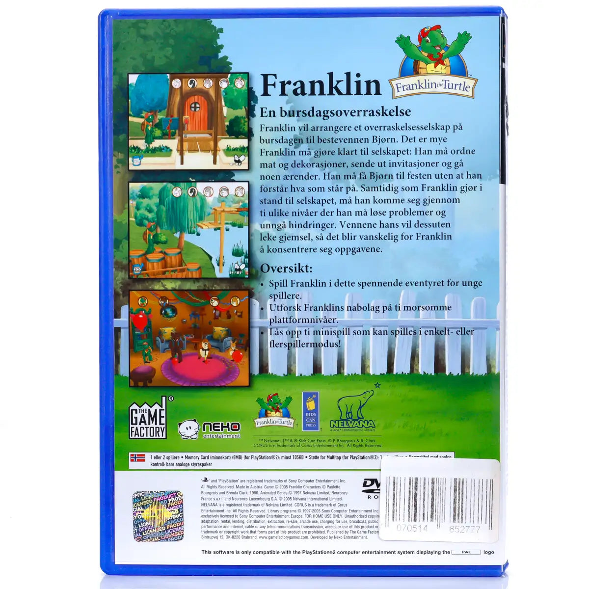 Franklin: En bursdagsoverraskelse - PS2 Spill - Retrospillkongen