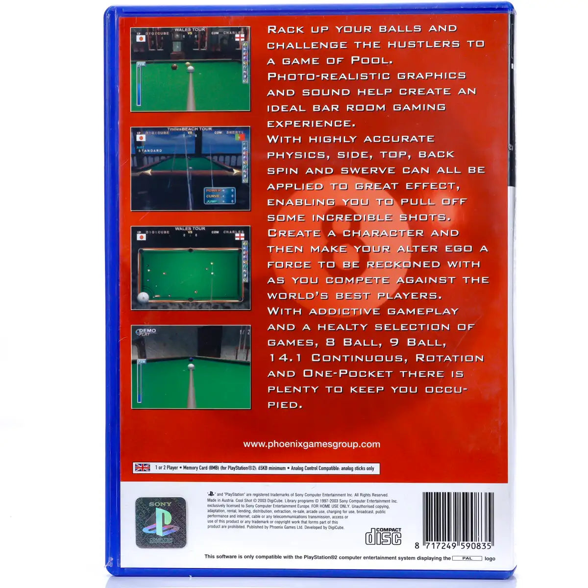 Cool Shot - PS2 Spill - Retrospillkongen