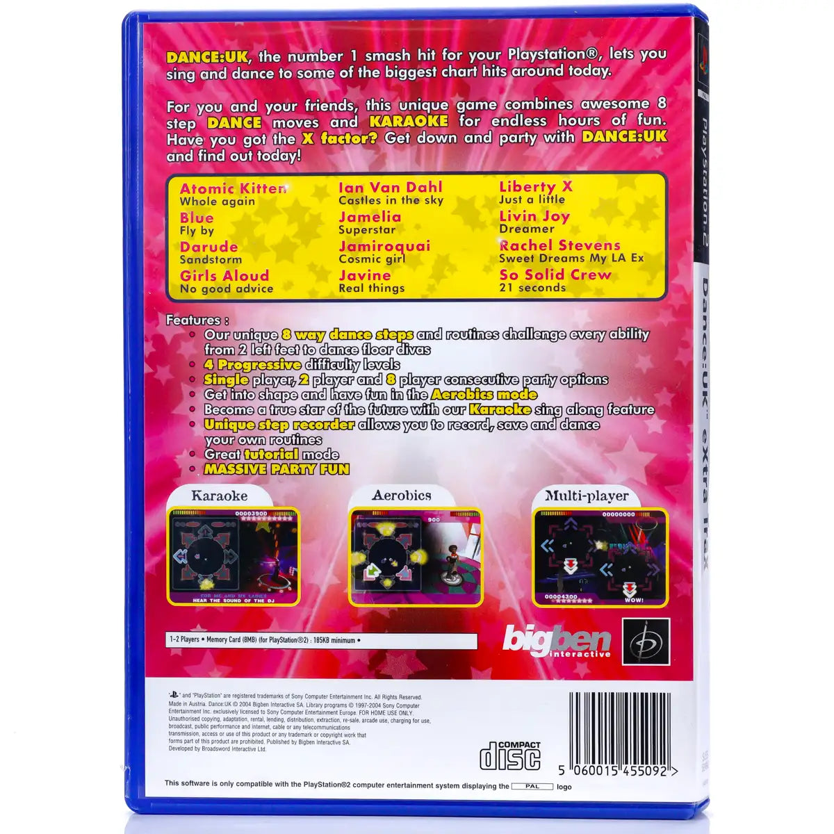 Dance UK eXtra Trax - PS2 Spill - Retrospillkongen