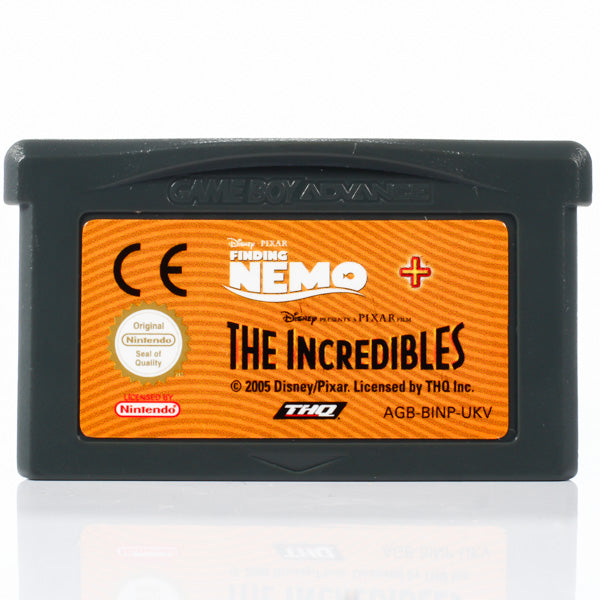 2 Games in 1: Finding Nemo / The Incredibles - GBA spill - Retrospillkongen