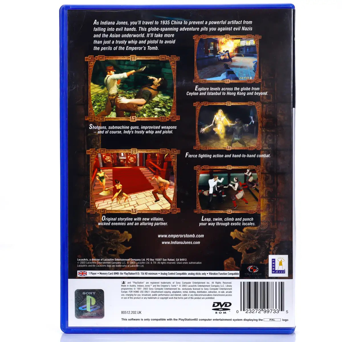 Indiana Jones and the Emperor's Tomb - PS2 Spill - Retrospillkongen