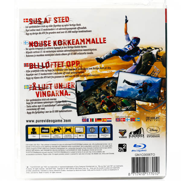 Pure - PS3 spill - Retrospillkongen